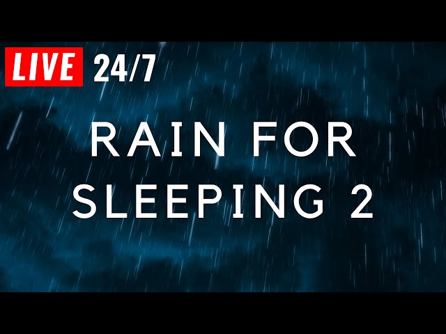🔴 Heavy Rain to Sleep FAST - Stop Insomnia & Block Noises with Rain Sounds