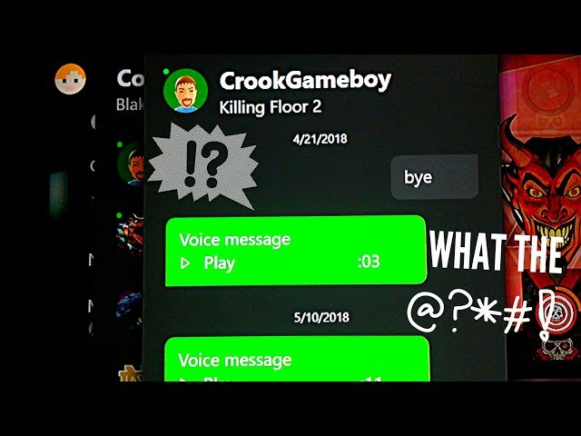 Reacting to CREEPY MESSAGES on Xbox!!!😱