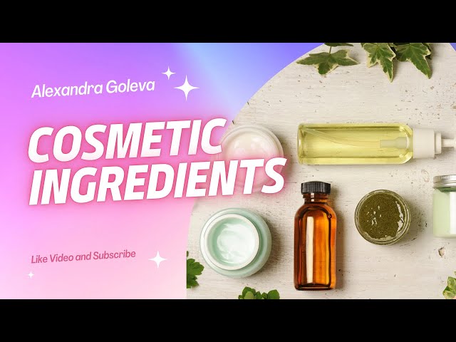 Cosmetic ingredients | What is the basic composition of a cosmetic? #cosmeticingredients