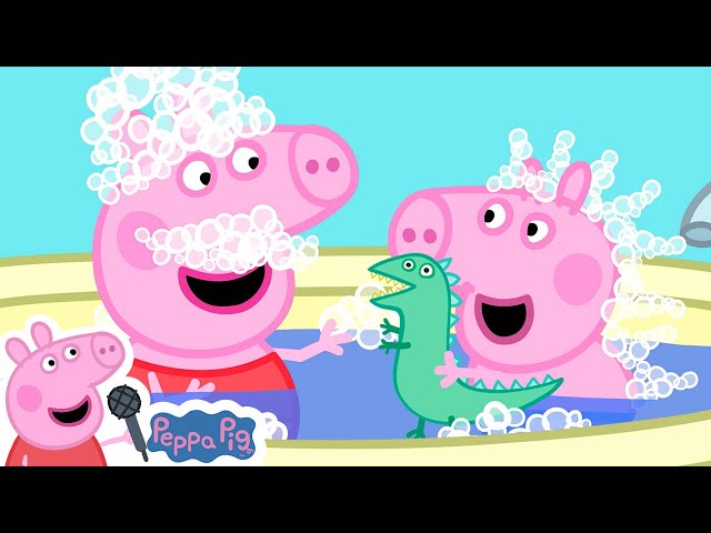 Peppa Pig Bath Song | Miss Polly | Peppa Pig Songs | Peppa Pig Nursery Rhymes & Kids Songs