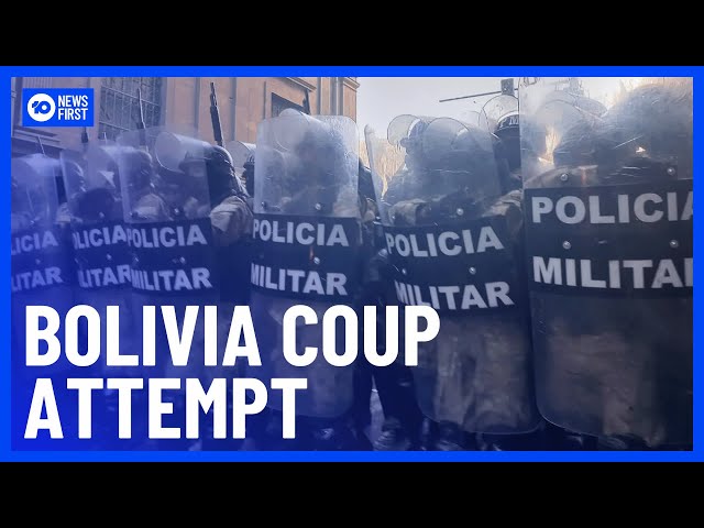 Bolivian Military Troops Flood Presidential Palace In Coup Attempt | 10 News First