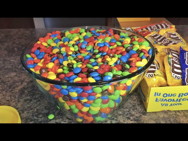 Huge Box M&Ms Chocolate Candy Unboxing