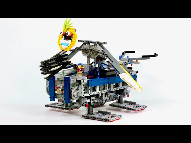 4 LEGO Mechanisms In a LEGO Machine!