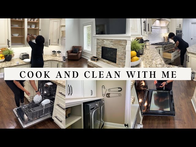 COOK AND CLEAN WITH ME | LARGE GROCERY HAUL | BEST WALKING SHOES #cookandclean