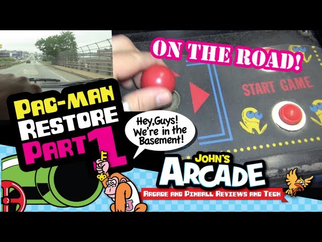 Midway Pac-man Cabaret Mini arcade game restore - PART 1 - On the road!