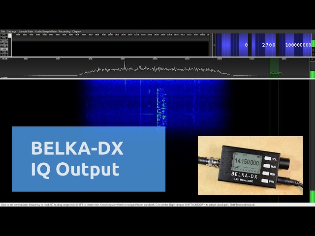 Belka-DX - testing IQ Output