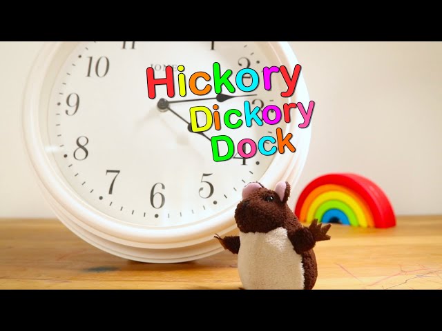 Hickory Dickory Dock on YouTube | Nursery Rhyme Singalong for Kids with Real Toys!