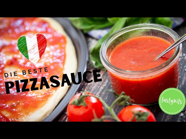 BESTE Pizzasauce - original italienisches Rezept aus 4 Zutaten! 🍕🇮🇹