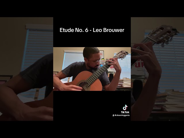 Etude No. 6 - Leo Brouwer #leobrouwer #classicalguitar #classicalmusic #etude #randyrhodes #music