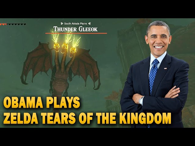 Obama Plays Zelda Tears of the Kingdom