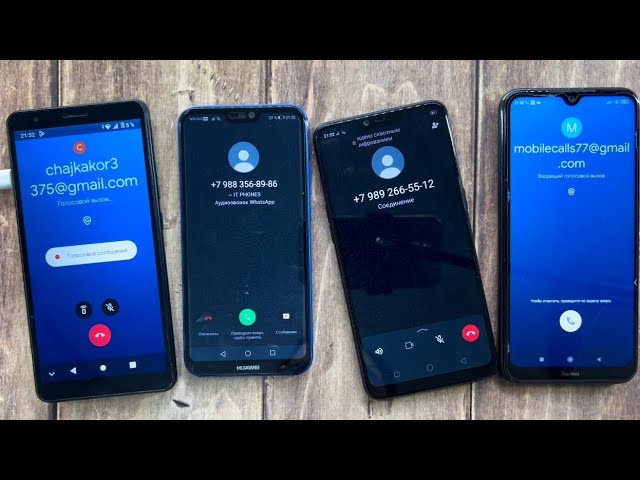 Google Meet And WhatsApp Calls, Fake,Real Calls  ZTE Blade L210, HUAWEI P20, OPPO A3s, Redmi Note 8T