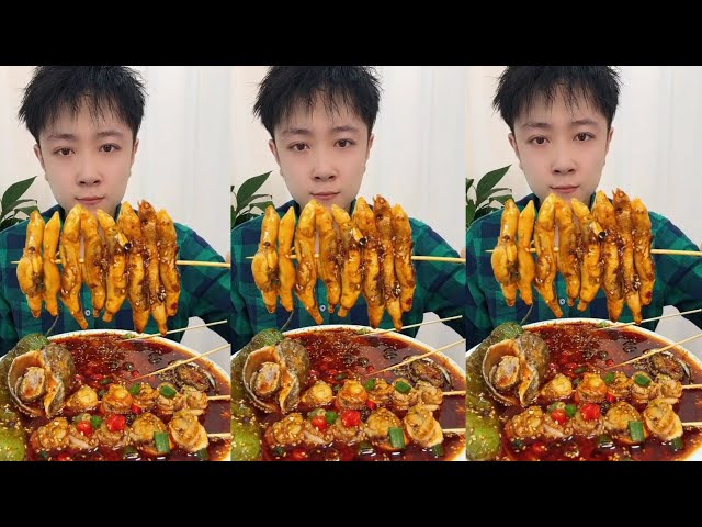 CHINESE SPICY SEAFOOD CURRY SOUP EATING SHOW MUKBANG VIDEO