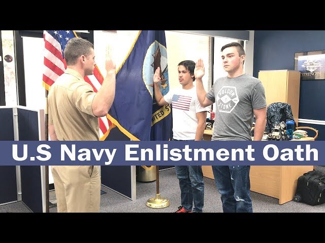 U.S Navy Enlistment Oath - VLOG