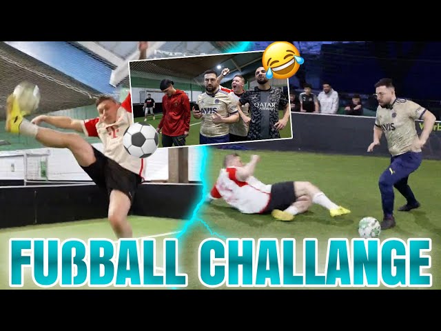 FUSSBALL CHALLENGE GEGEN JORDAN & SEMIH! 🔥⚽️ 2vs2 mit Maus Abi 👀