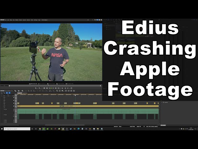 Edius 8 Crashing Editing Apple Variable Frame Rate VFR HEVC H.265 .MOV Footage From iPad Pro 2020