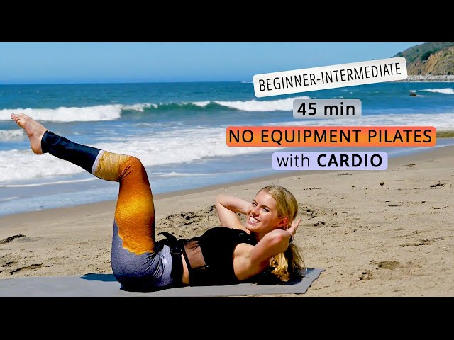 45 min No Equipment Pilates with Cardio & Yoga - Day 1 of Pilates with Abs on Fire