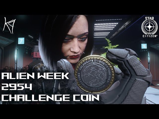 Alien Week 2954 Challenge Coin | Star Citizen Collectables