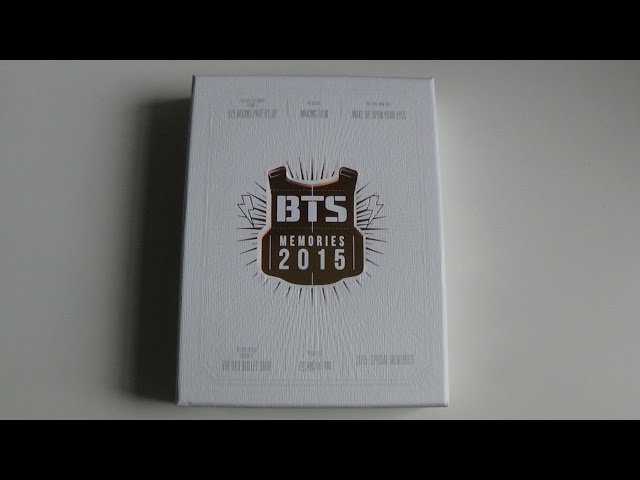 Unboxing BTS (Bangtan Boys) 방탄소년단 Memories of 2015 DVD