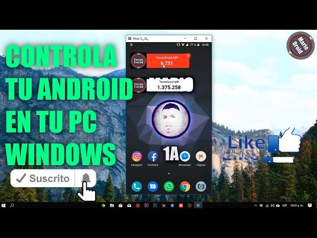 Controlar telefono Android desde PC Windows