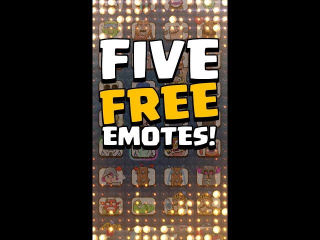 How to get 5 FREE Emotes in Clash Royale! #shorts
