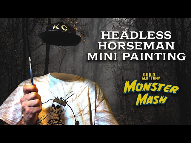 HEADLESS PAINTING - Monster Mash Headless Horseman Dungeons & Dragons Miniature Painting