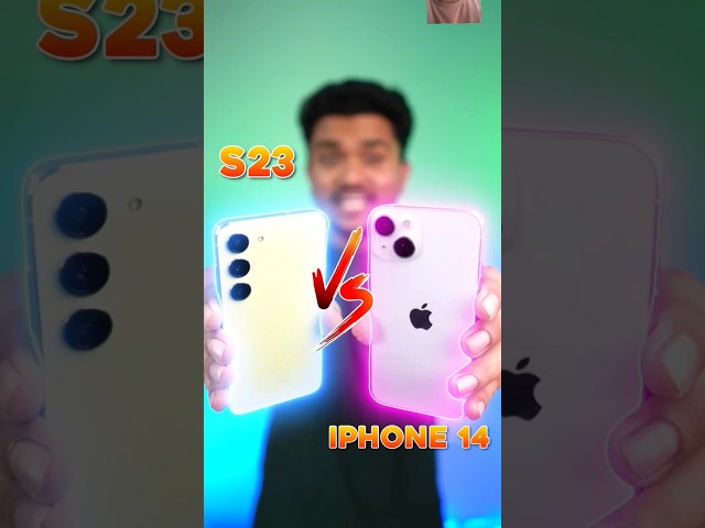 iphone 14 vs S23 #smartphone #shortvideos #experiment #gadgets #shorts #shortsfeed