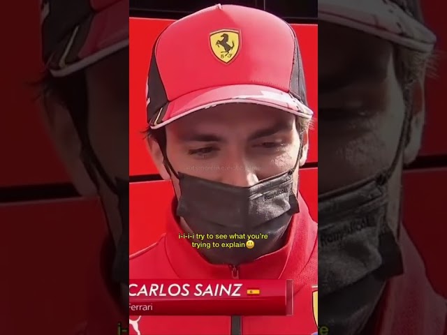 Carlos Sainz Giving the 🥺 Face
