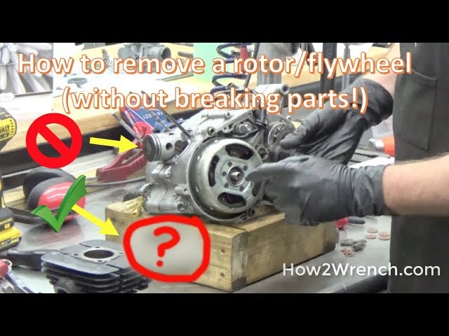 How to safely remove a flywheel rotor. The "Old Boy" method!