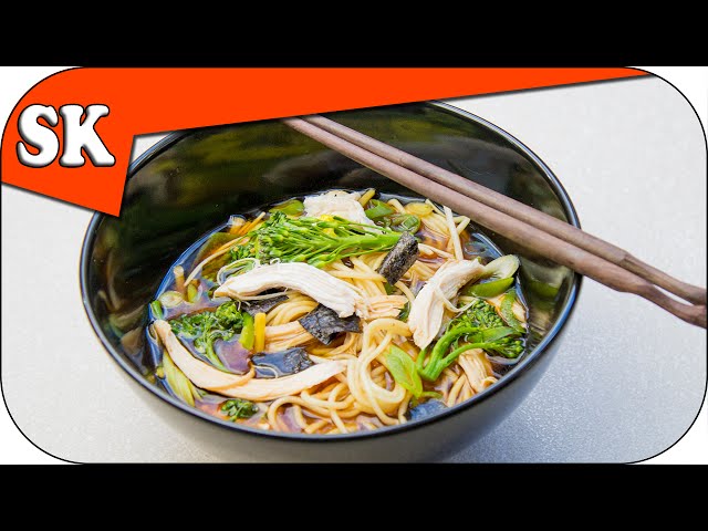 CHICKEN MISO SOUP WITH RAMEN NOODLES