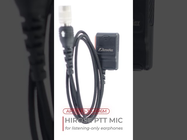 Use the 3.5mm earphones you like through our Hirose lapel PTT microphone - The APT0530-35-HR6M.
