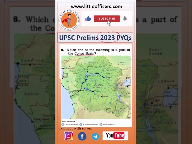 UPSC prelims 2023 PYQs | Congo Basin countries|  #iaspreparation #upsc #civilservices  #prelims2024