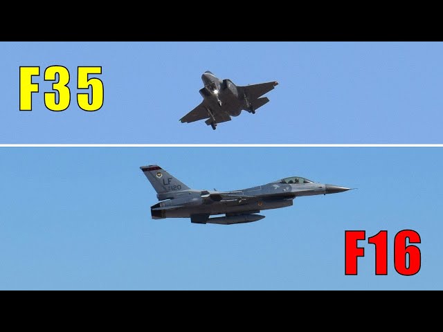 F16 and F35 FlyBy 😎🙃#shorts