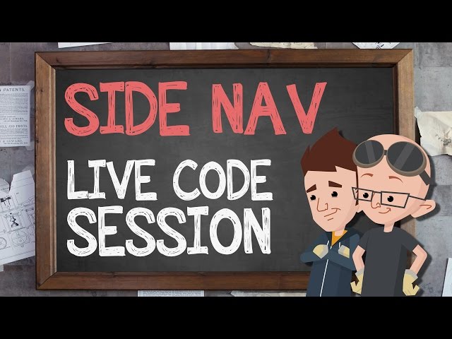 Side Navigation Bar: Live Code Session - Supercharged