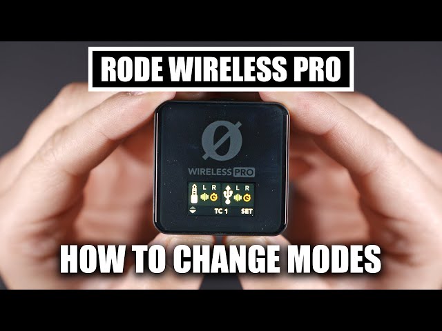 Change Modes On Rode Wireless Pro Receiver [ How To Tutorial ] Merged, Split, Safety, Timecode