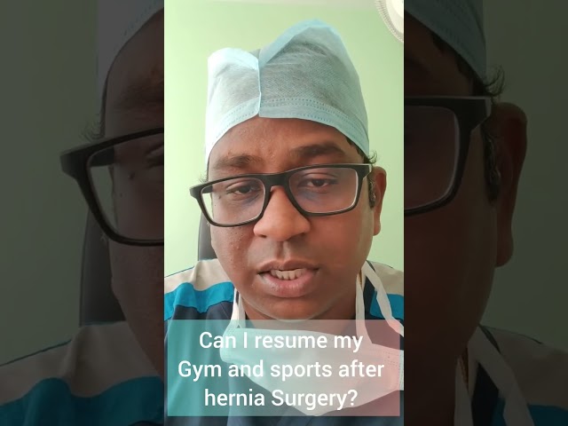 Can I resume gym, & sports after Hernia surgery?