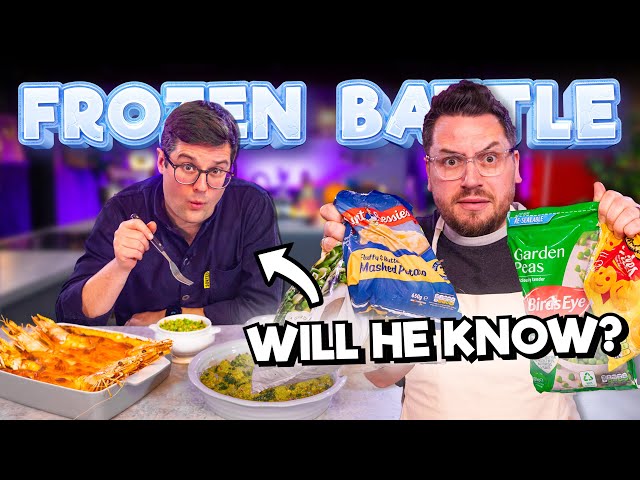 Frozen Ingredients ONLY Battle | But can a Chef Tell? (BATTLE)