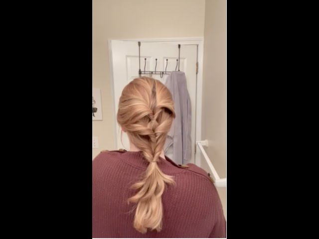 Simple and fast topsy tail hairstyles for long hair