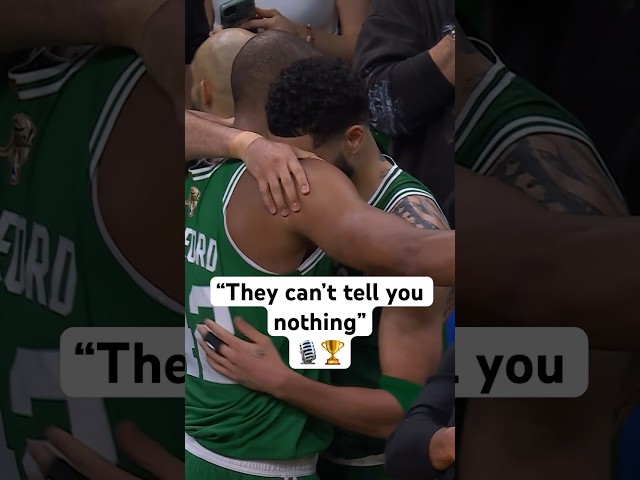 Great Mic’d up moments from Jayson Tatum & the 2024 NBA Champs! 🏆 |#Shorts