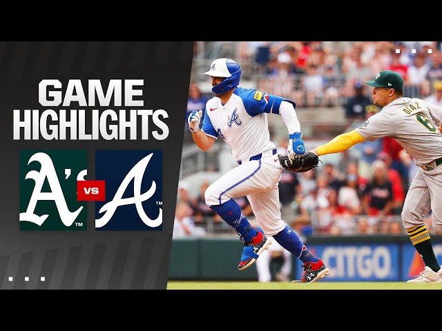 A's vs. Braves Game Highlights (6/1/24) | MLB Highlights