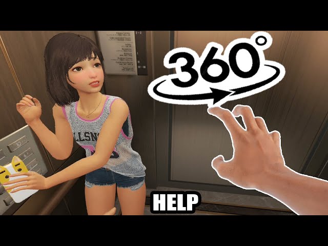 😳DU und SIE GEFANGEN im AUFZUG, WAIFU in der virtuellen Welt 💔🎭 Anime VR