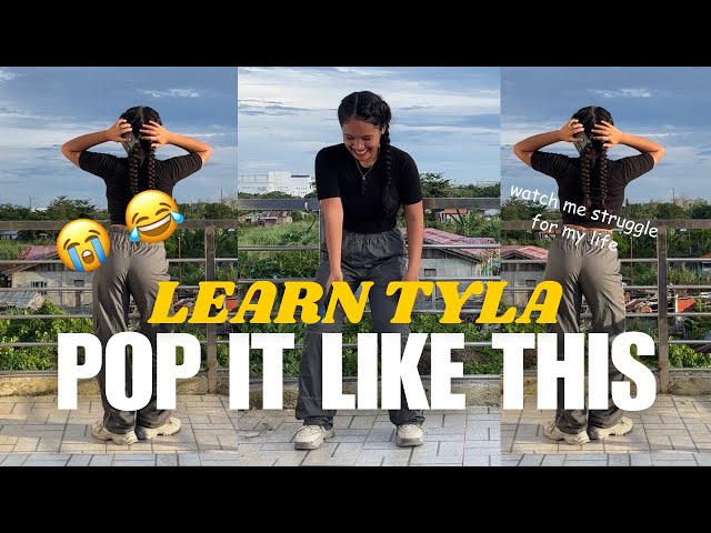 attempting to learn Tyla ‘Pop Like This’ DANCE (TUTORIAL) challenge on tiktok *watch me struggle