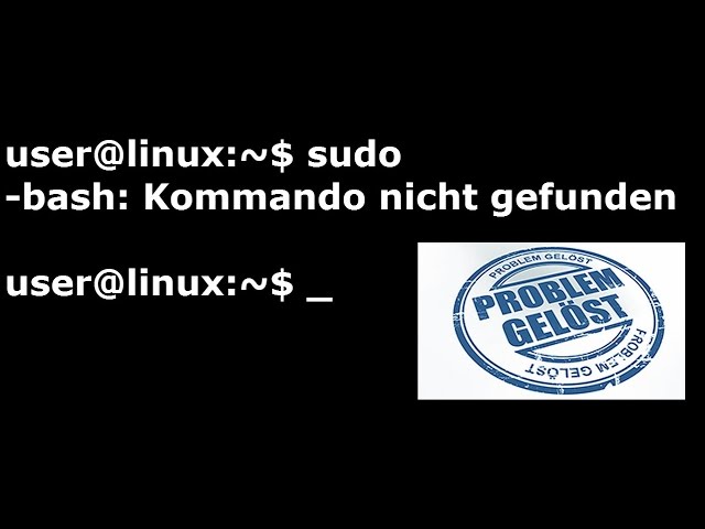 [gelöst]  Sudo geht nicht | Linux | Debian
