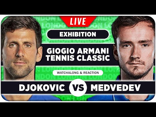 DJOKOVIC vs MEDVEDEV • Exhibition 2024 • LIVE Tennis Watchalong Stream