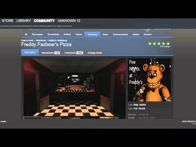 How To Download Five Nights At Freddy's For Garry's Mod With NO ERRORS! *Steam*