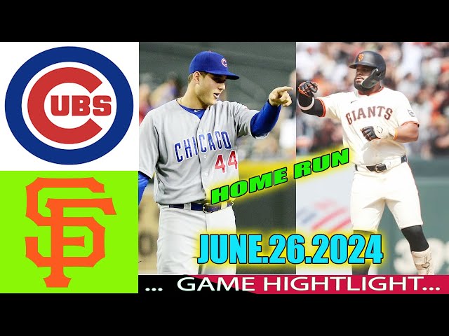 San Francisco Giants vs. Chicago Cubs Jun 26, 2024 Game Highlights | MLB Season 2024