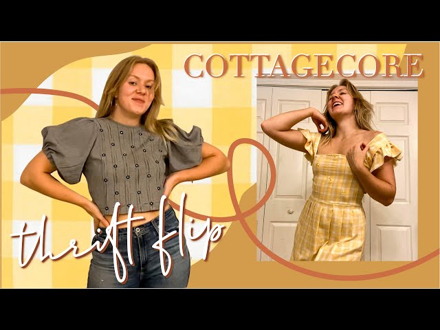COTTAGECORE THRIFT FLIP | extreme diy clothing transformations inspired by cottagecore | WELL-LOVED
