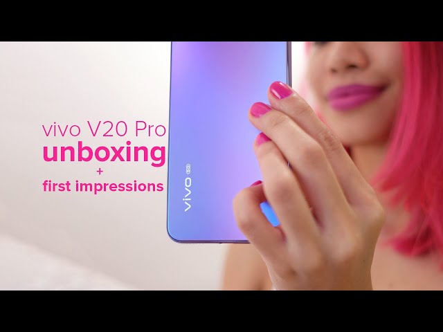 vivo V20 Pro unboxing + first impressions: BREATHTAKING!