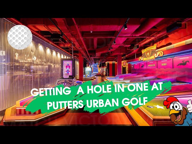 Visiting Putters Urban Golf  Manchester Arndale tech infused