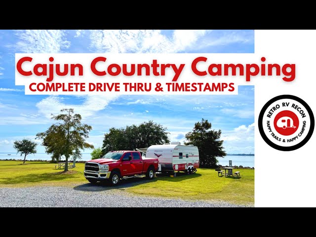 RV Camping at Lake End Park in Morgan City, Louisiana
