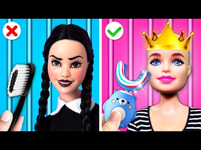 REICHE vs. ARME MAMA im Knast - Barbie Vs Wednesday – Tolle Eltern-Hacks von Gotcha!